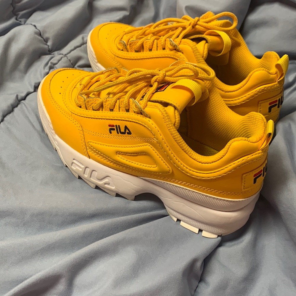 New yellow filas size 6.5